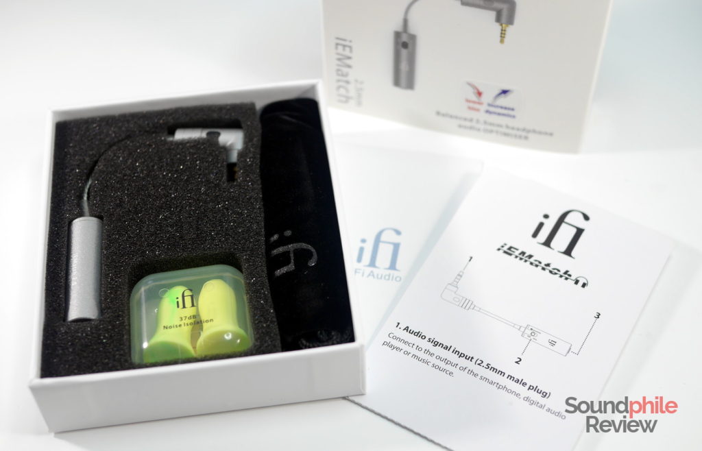 iFi IEMatch 2.5 packaging and accessories