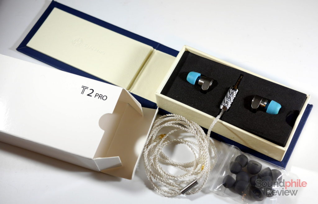 Tin Audio T2 Pro packaging and accessories