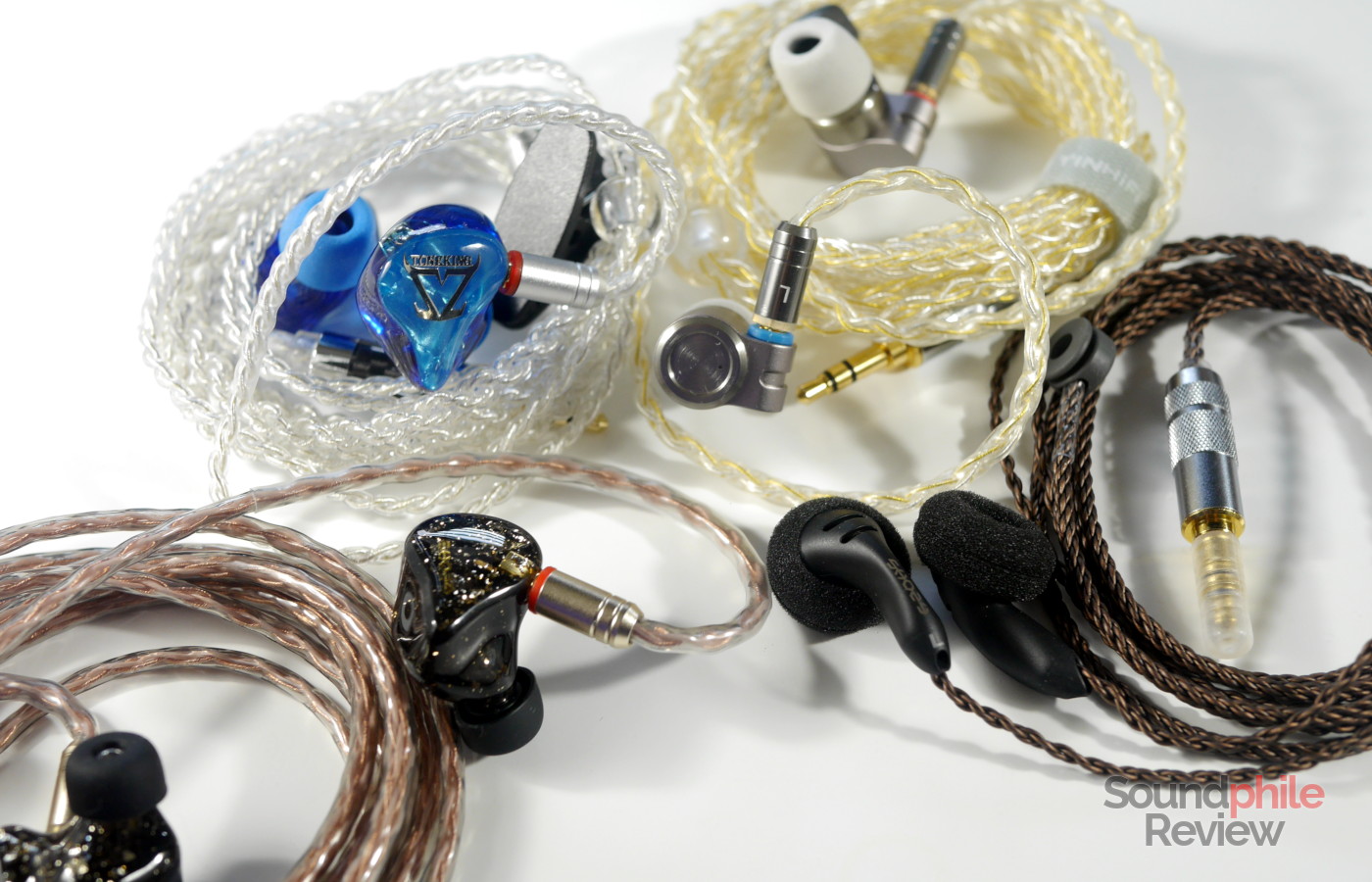 Headphones in Pictures Tin Audio T3, Toneking T4, Shozy BK, Shozy x Neo BG