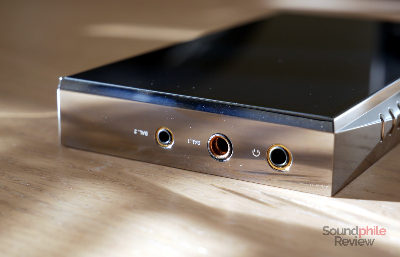 The top of the Astell Kern SP3000 hosts the output jack sockets
